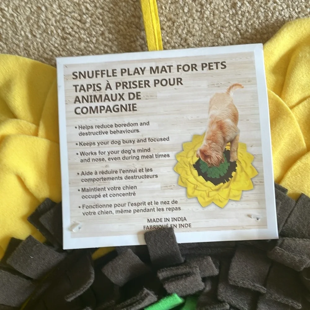 Sunflower snuffle play mat